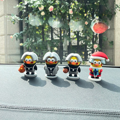 鶏の鳩のデスクトップの手作りの車の置物の坤坤坤の手作りの男性のクリスマスのikunのかわいいdiyの装飾