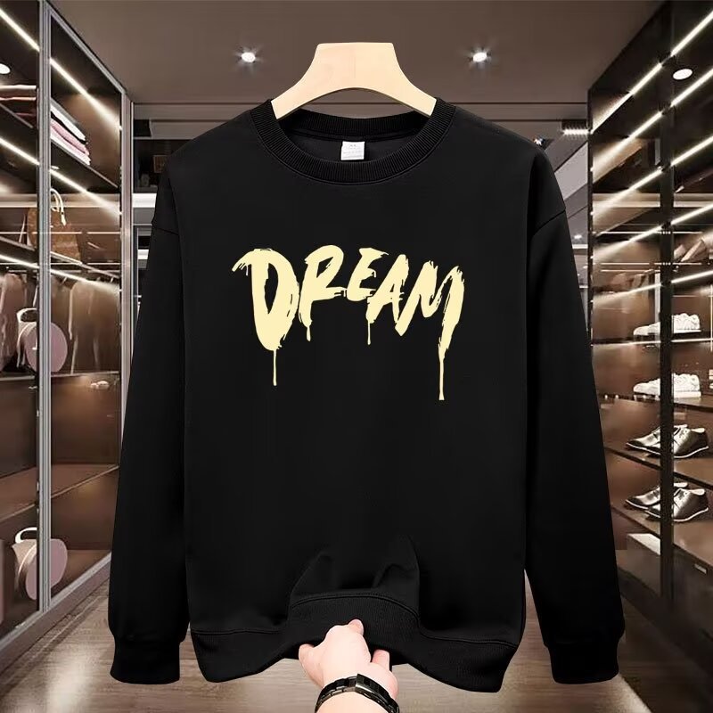 Felpa uomo con cappuccio pullover a maniche lunghe taglio ampio_voghion.com