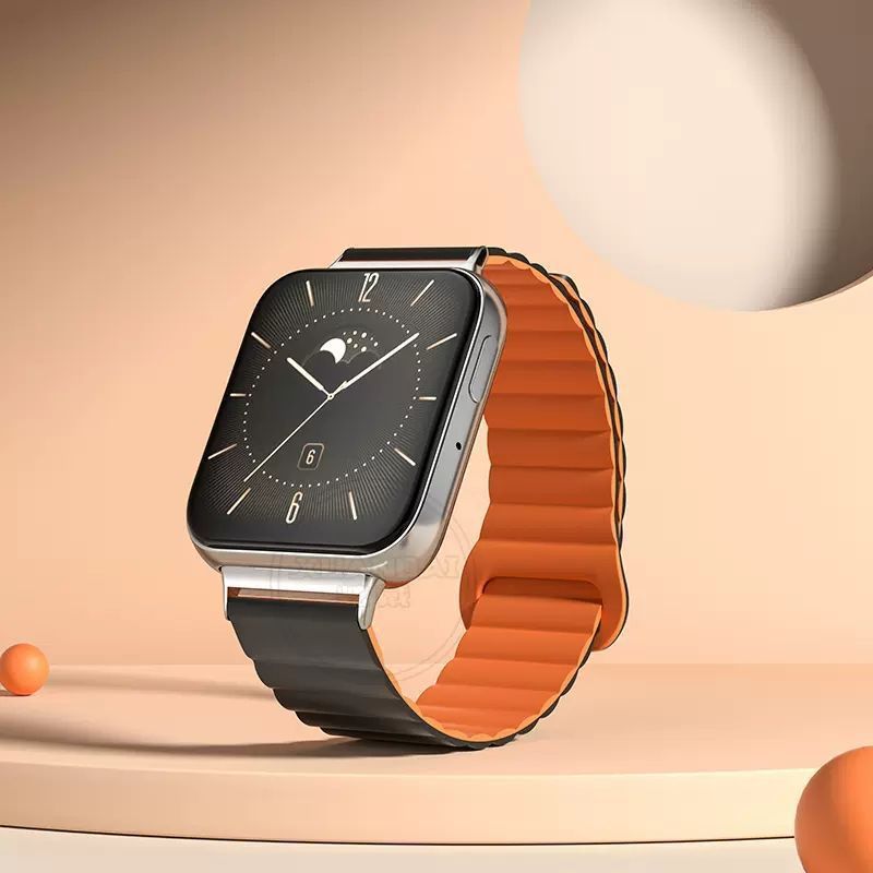 마그네틱 루프 스트랩-블랙 오렌지-오포 watch1 41mm