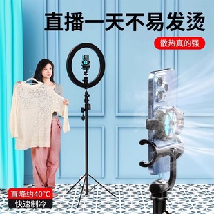 E-Sports Dedicated Installation Apple Mobile Phone Radiator Semiconductor Refrigeration Cooling Game Live Broadcast Back Clip Silent Fan