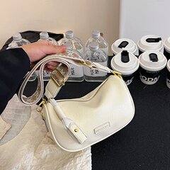 クロスボーダーのレトロなギョーザのカバンの女性の純色の質感のシングル肩の小さい方のカバンの軽い豪華なフランス風の洋風のシンプルな斜め掛けのカバン