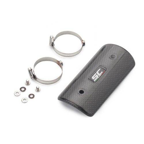 Motorcycle exhaust pipe middle section carbon fiber anti-scalding cover Scorpio SC shield Yoshimura AR high temperature resistance and heat insulation universal