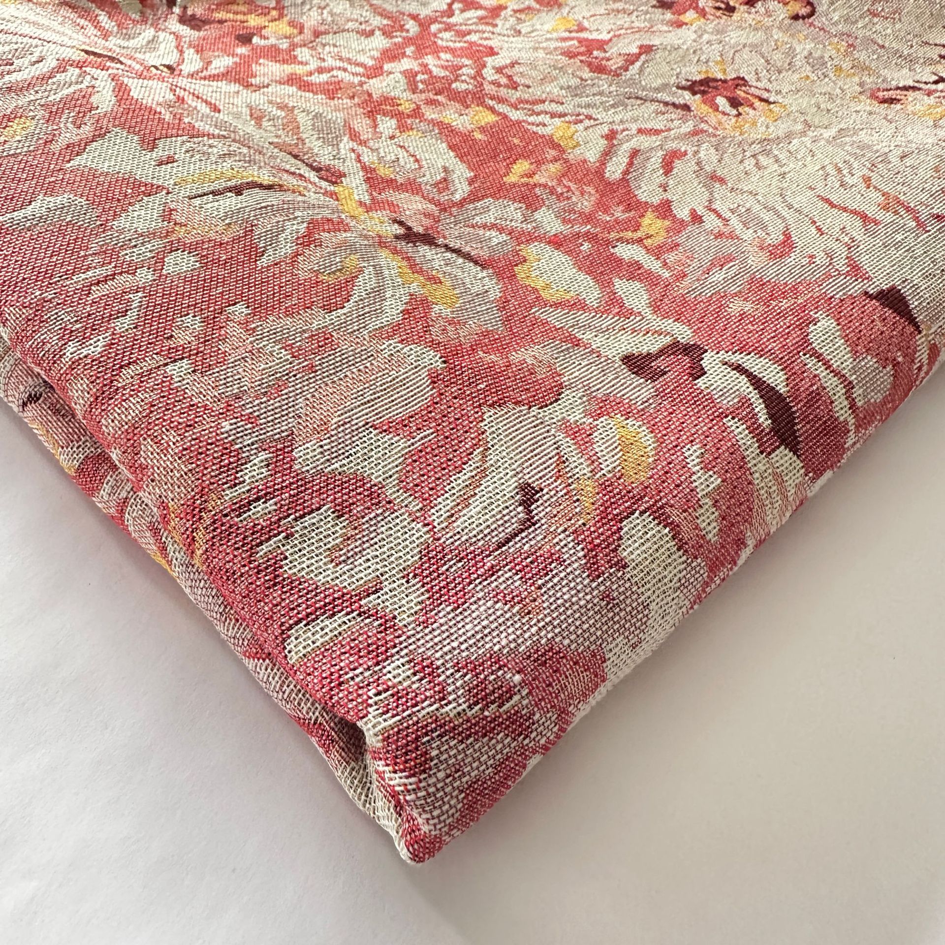 Nuevo estilo retro tela jacquard de alta precisión DIY mesa de mesa bandeja envuelta pecho zapatos superiores bolsa falda ropa de mujer