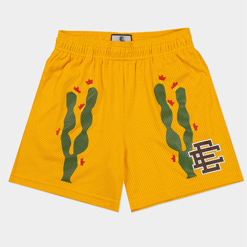 Eric Emanuel EE Pantalones cortos de malla para hombres y mujeres, pantalones de baloncesto deportivo de cuatro puntos