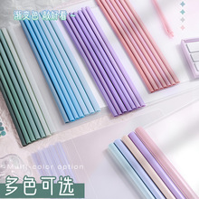 渐变抽杆夹水滴形A4透明文件夹拉杆夹加厚文件夹简历档案夹批发报