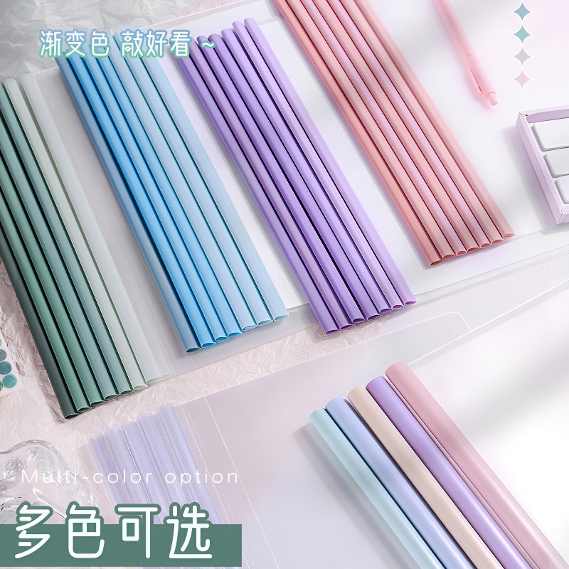 Clip de varilla de gradiente Clip de varilla de carpeta transparente en forma de gota A4 Clip de varilla de carpeta gruesa Carpeta de archivo de currículum periódico al por mayor