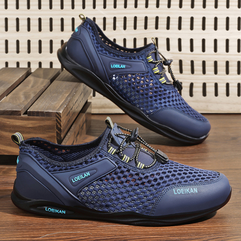 Sandalias, zapatos de senderismo al aire libre para hombres, zapatos deportivos ligeros y transpirables de verano, zapatos de malla para hombres, zapatos de vadeo, una generación