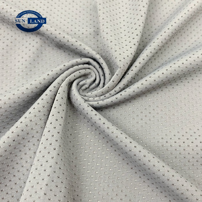 锦氨纶单面提花蝴蝶网眼运动速干瑜伽服装面料