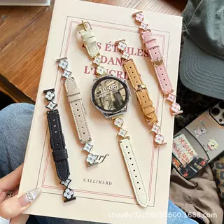 定制老花四叶滴胶适用华为GT6小米手环10苹果watch11高级表带腕带