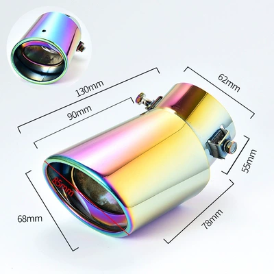for Car Modification, Single-Tube Exhaust pipe