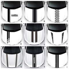 Cross-border e-commerce foreign trade hot-selling hood car stickers car stickers hood personalized pull-up stickers modified car stickers