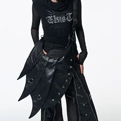 Antiphase オリジナルパンクアーマーバッグニッチデザイン大容量バッグシングルショルダー脇の下クロスボディバッグ
