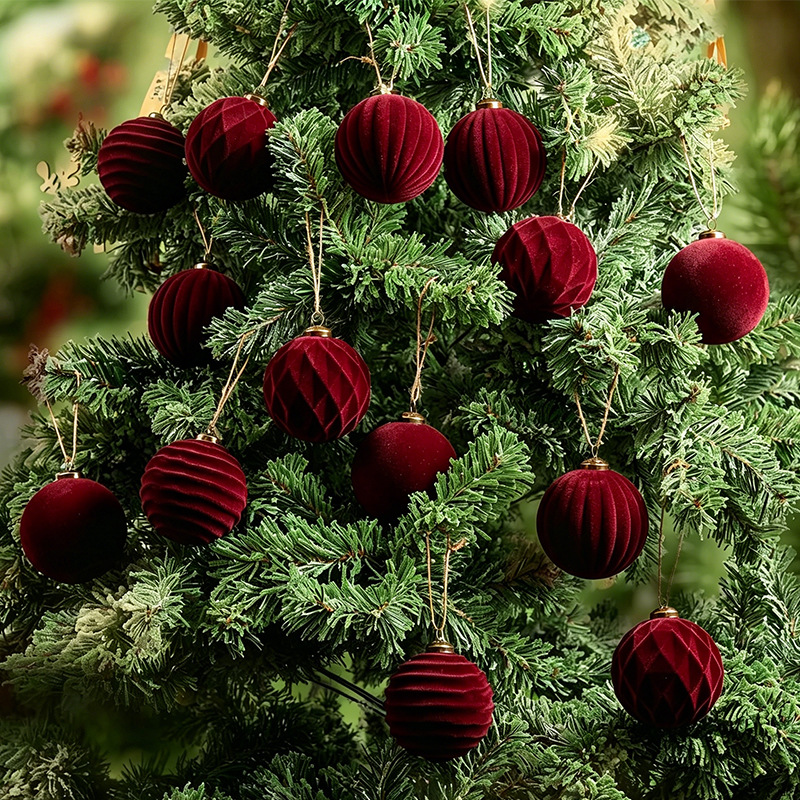 Navidad, accesorios de Navidad, decoraciones navideñas, flocado, colgantes de Navidad, colgantes de decoración del árbol de Navidad