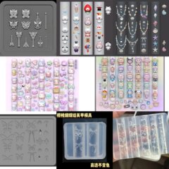 外国貿易人気の大型ボード kt ラブリボン立体蝶多用途魔法の杖マニキュア特別なシリコンモールド