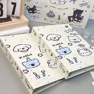 New ink-splashing animal A5 card book ins high-value hard shell large-capacity waterproof photo card storage book