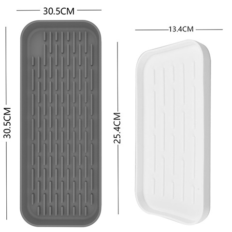 회색 큰 배수 판 + 흰색 작은 배수 판 세트