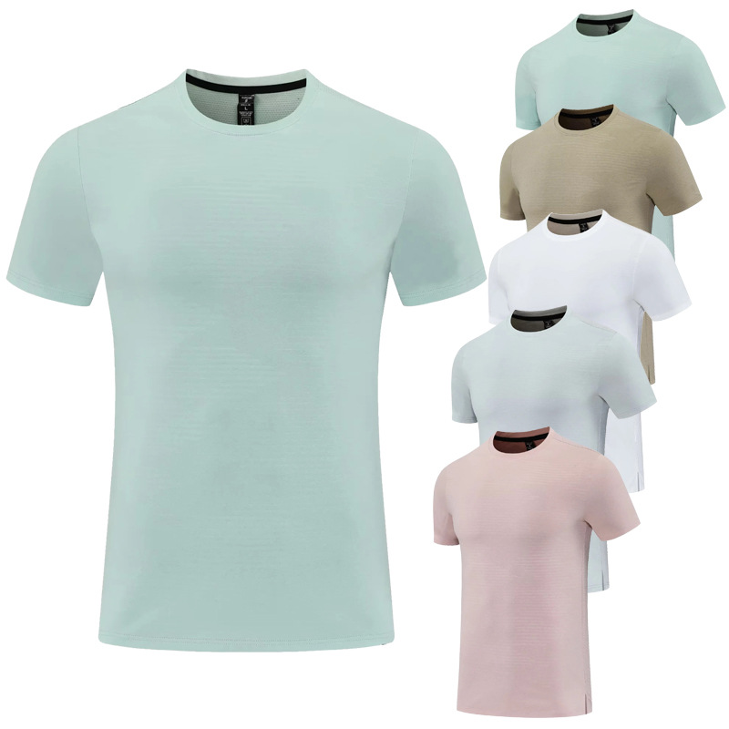 Quick-Drying Sports T-Shirt Short-Sleeved Men's Basketball Uniform Summer Ice Silk Loose Fitness Running Sports Short-Sleeved Shirt Short-Sleeved