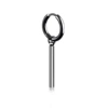 Black earrings, 3mm