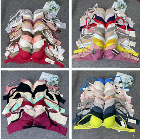 Miscelánea stock bajo precio liquidación de procesamiento defecto teñido sujetador más vendido ropa interior de comercio exterior al por mayor