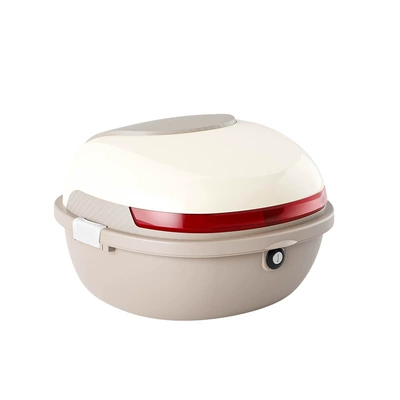 Medium-Sized Electric Vehicle Trunk Rack, Electric car tail box - off-white-factory-direct-sales-medium-size-30-liters-can-hold-summer-helmet