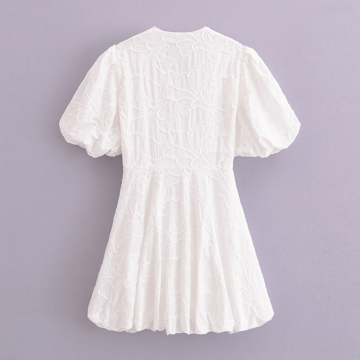 Short Sleeve Sleeve Length Wholesale Women's Casual Elegant Pleated Flower Daily V Neck Short Sleeve Sheath Dress