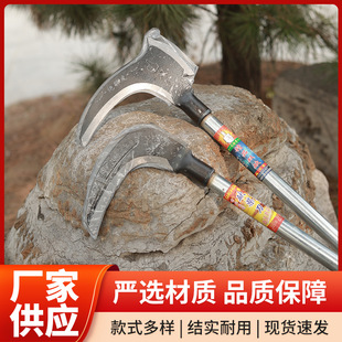 Agricultural weeding and mower double sickle cutting rice manganese steel mower big sickle cutting tree dual-purpose wood cutting knife with knife