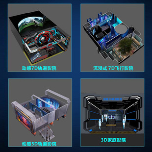 裸眼3d轨道影院5d体感全息互动投影沉浸式飞行影院大型球幕环幕vr-阿里巴巴