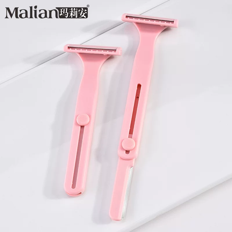 Телескопическая двойная головка брейт Razor T-образный бритва макро защита лезвия против царапин триммерb for бровей 1740