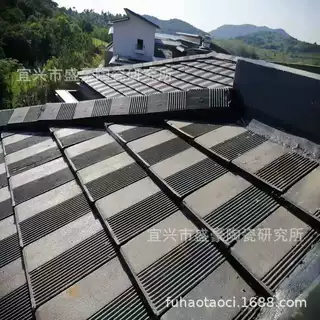 混凝土双曲波纹水泥大瓦滴水彩色平板屋面瓦可施工安装屋面专用