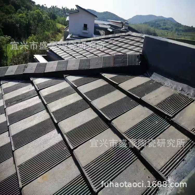 混凝土双曲波纹水泥大瓦滴水彩色平板屋面瓦可施工安装屋面专用