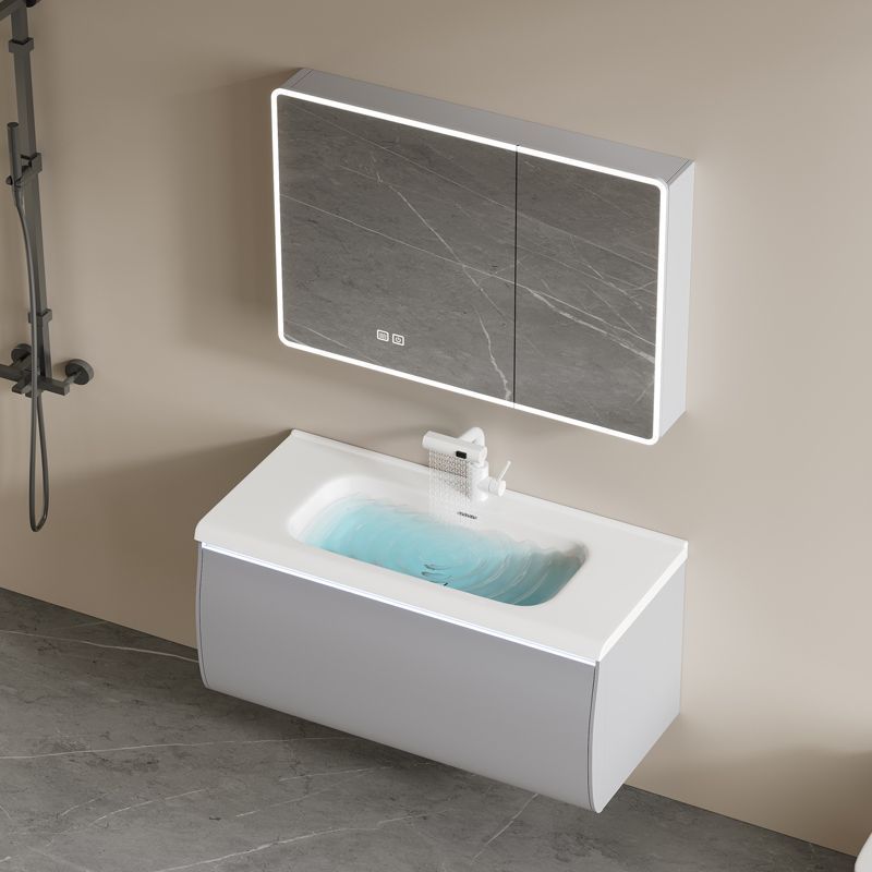 Nuevo gabinete de baño de madera sólida cerámica una bañera gabinete de lavabo de baño doméstico lavabo combinado lavabo