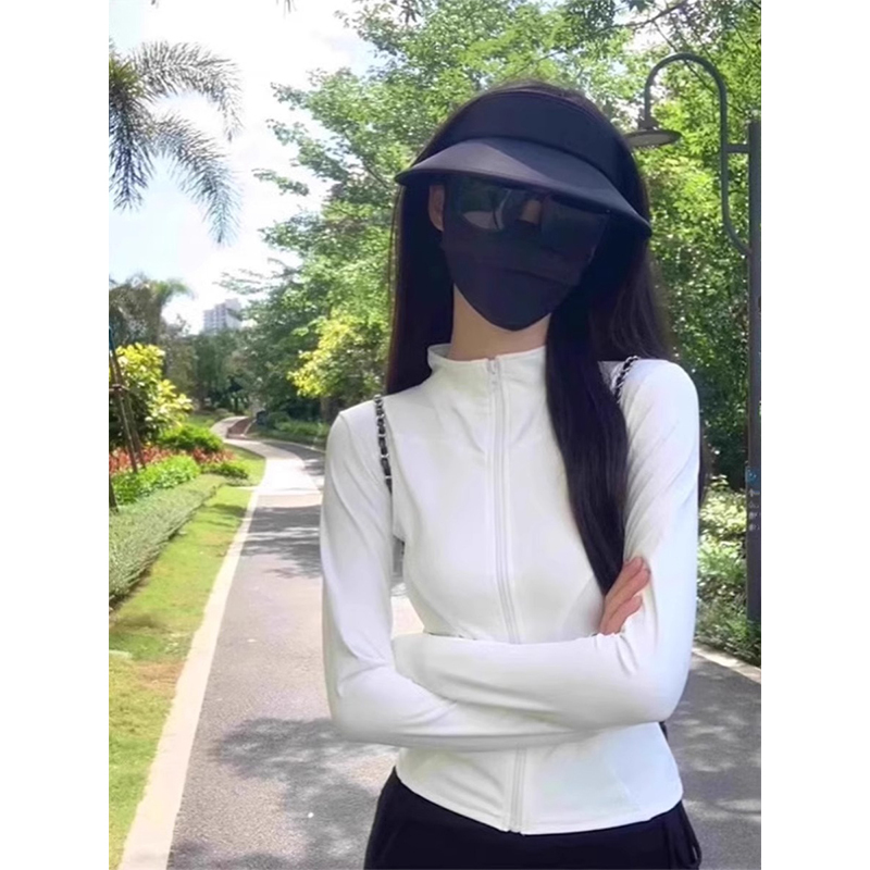 开衫外套防晒衣女款2025秋季新款薄款透气修身冰丝防晒服防紫外线|undefined