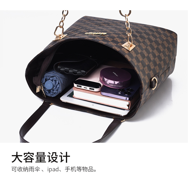 Cross-border 2024 new women's bag, European and American fashion trend printed six-piece set, mother and child bag, hand-held bag, shoulder crossbody bag undefined
