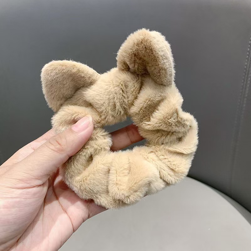 Nuevo lazo de raso estampado, coletero de encaje elegante estilo chino, cuerda para el pelo de cola de caballo al por mayor