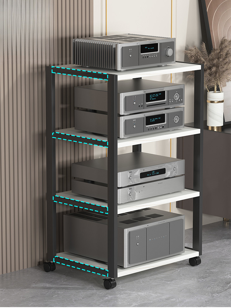 Amplifier Rack, Multi-Layer Amplifier Tuning Stand, Multi-Functional Equipment, Simple Hifi Cabinet, Speaker Stand