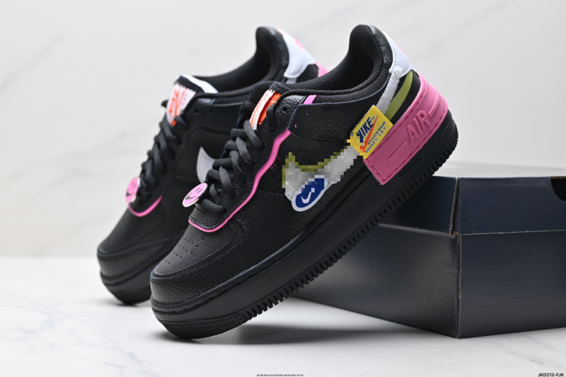 莆田鞋纯原高品质WMNS AF1 shadow女空军一号马卡龙增高休闲板鞋|undefined