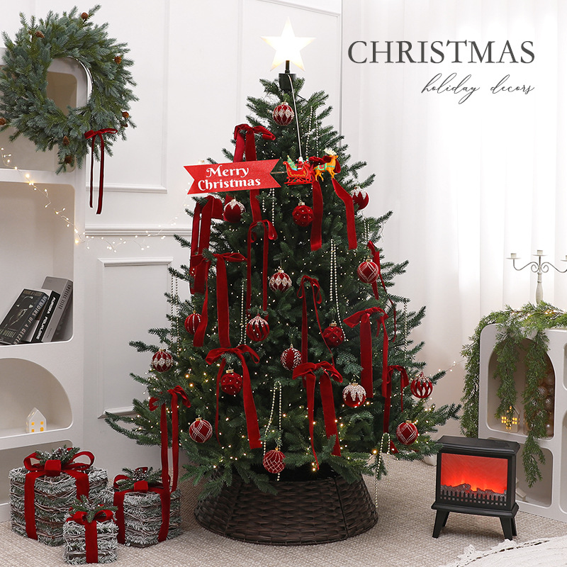 2025 Navidad nuevo árbol de Navidad grande decoración de árbol luminoso decoración de suelo de árbol de Navidad decoración de árbol de Navidad casero