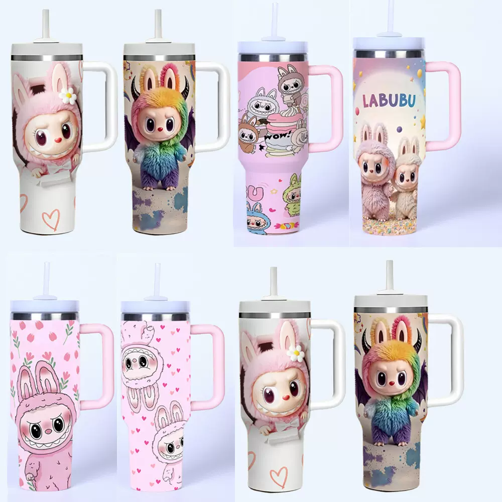 二代拉布布40oz汽车杯tumbler不锈钢冰霸杯LABUBU保温杯