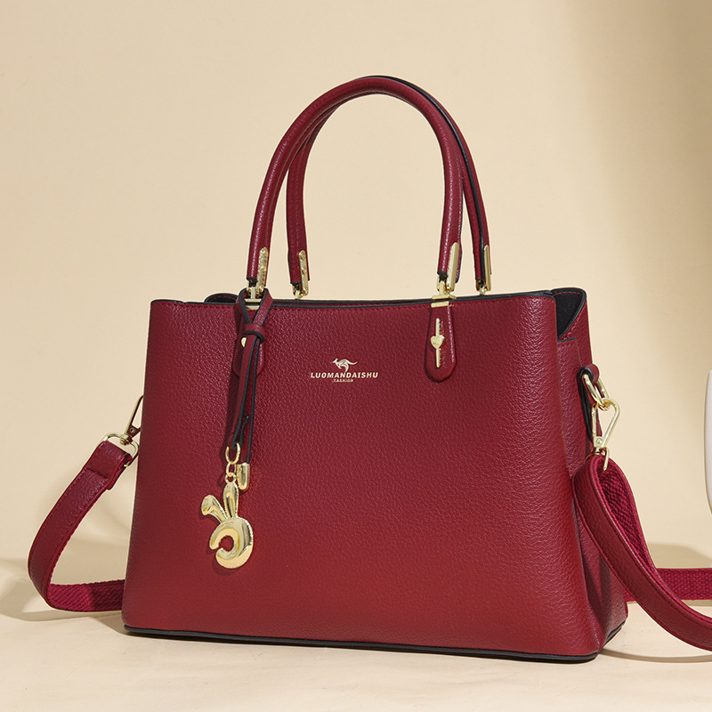 Bolsos transfronterizos de alta gama europeos y americanos, bolsos de mensajero para mujer, bolsos de mujer, bolsos de mujer de gran capacidad, madres de mediana edad, entrega de una pieza