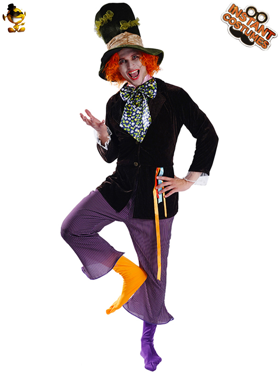 Grandes hombres divertido payaso traje de Halloween Cosplay fiesta traje de la mascarada traje de la etapa traje de rendimiento image 5