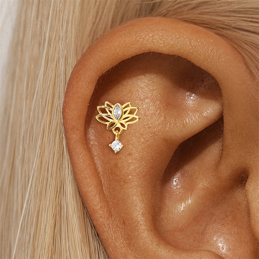 1g Weight Zircon Inlay Material Ear Studs Classification Ear Cartilage Rings & Studs Piercing Type 1 Piece Quantity Daily Occasion 925 Sterling Silver Material Geometric Pattern All Seasons Season Unisex Gender Elegant, Simple Style Style 1 Piece Ear Cartilage Rings & Studs Elegant Simple Style Geometric 925 Sterling Silver Zircon Ear Cartilage Rings & Studs 18