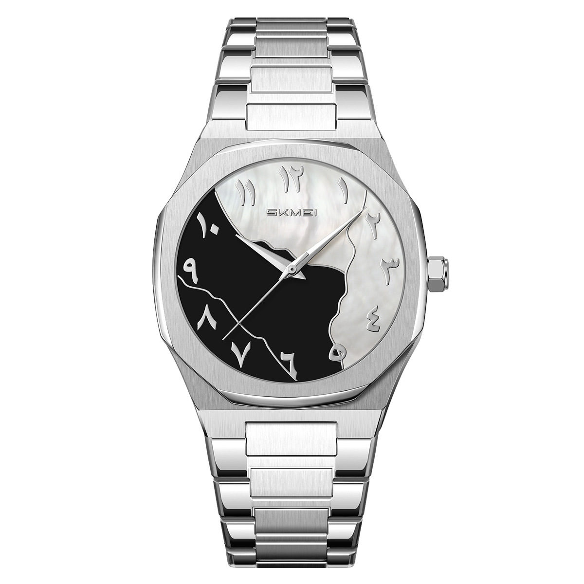 Momento de reloj de hombre de negocios de US Steel, escala de números árabes, relojes de cuarzo comercio exterior transfronterizo mayorista de relojes