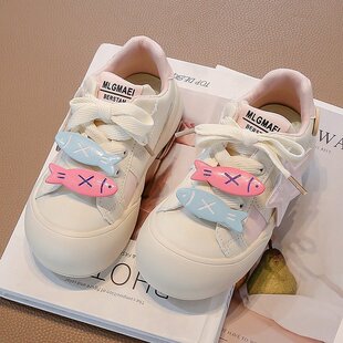 Girls' Shoes 2025 Spring and Autumn New Children's sneaker Casual Shoes Joker Fashionable Trendy Anti-Slip Board Shoes Trendy