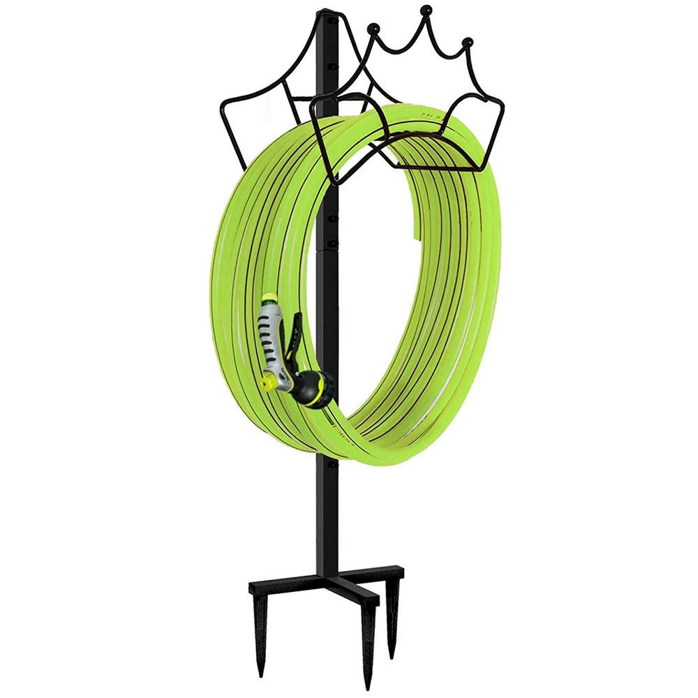 Садовый шланг кронштейн Съемный металлический шланг кронштейн шланга вешалка вертикальный садовый шланг держатель для хранения