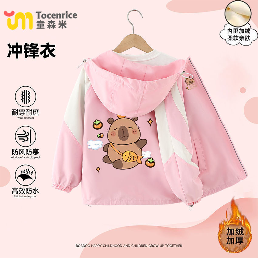 핑크 재킷(벨벳 포함) 얇은 벨벳