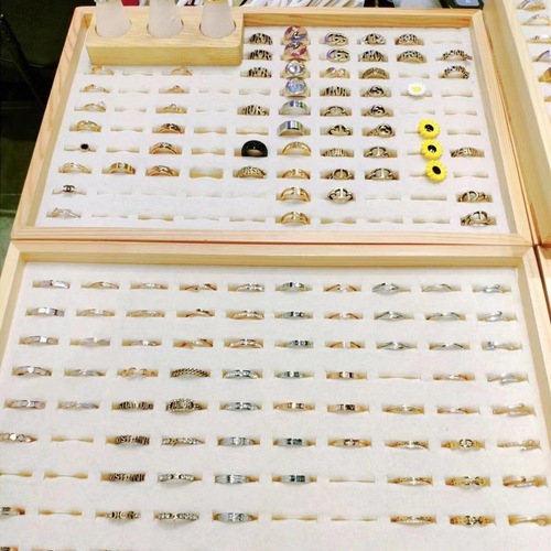 Bamboo and Wood Ring & Earring Display Tray, Jewelry Hundred-Ring & Earring Jewelry Tray Display Tray Counter Display