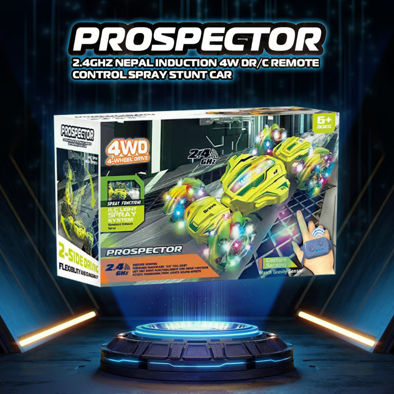 Cross-Border Stunt Drift Remote Control Racing Car Charging Light Climbing High-Speed Gesture Cross-Border Off-Road Vehicle Double-Sided Batch