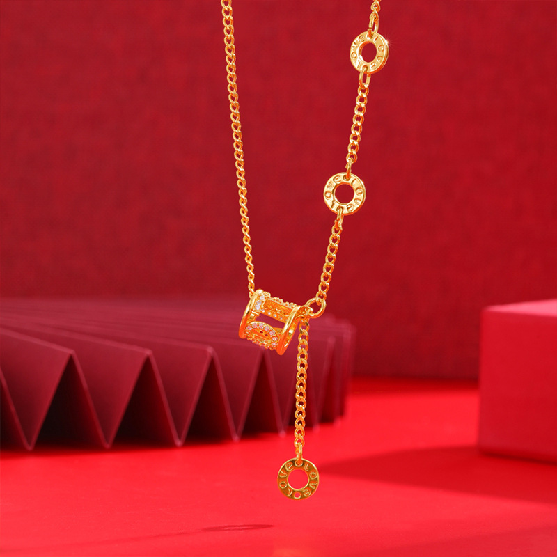 AMOR pequeña cintura hueco collar de diamantes pulsera de las mujeres de alto grado de aleación de cobre ZIRCON joyería cadena ajustable