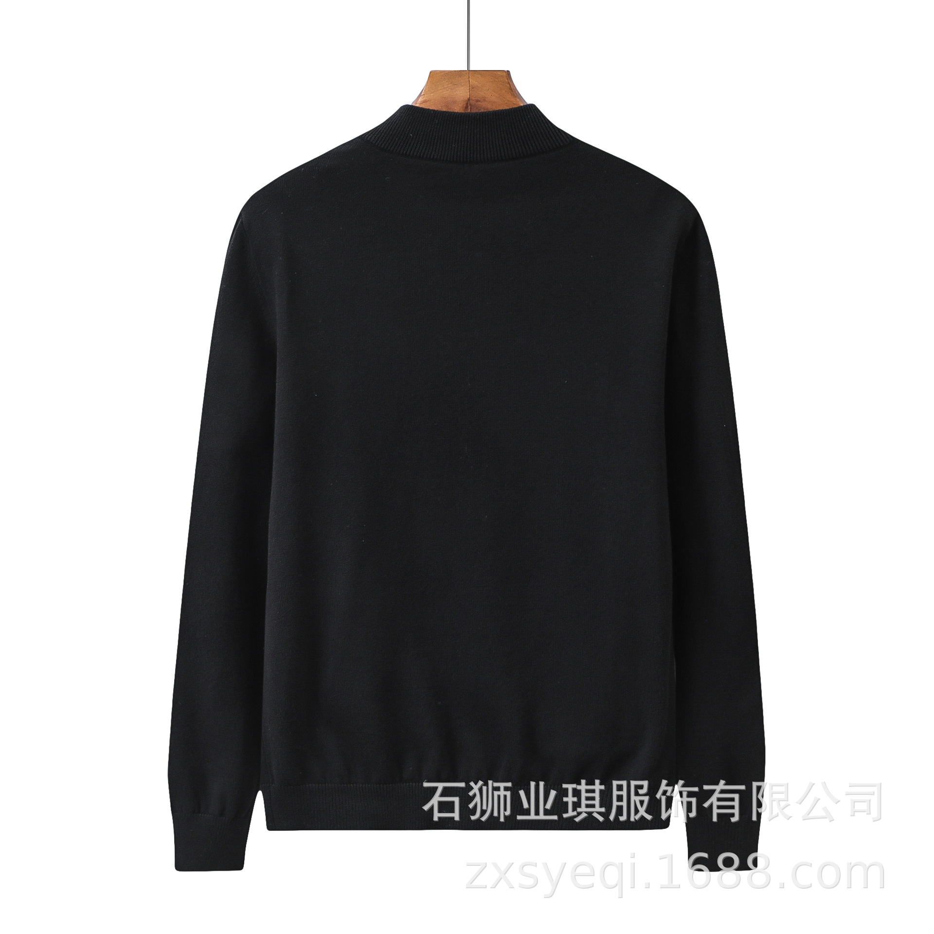 Suéter de cuello medio, color sólido, ropa interior informal, cuello redondo, otoño e invierno, unisex, manga larga, tejido cálido, versátil, estilo artístico. image 6