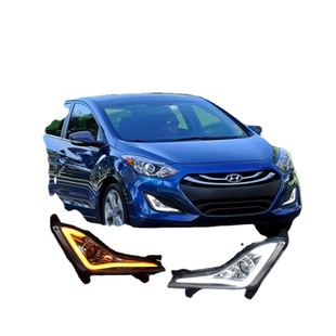 Suitable for 14-15 modern Elantra daytime running lights Elantra front fog lights modified LED driving lights